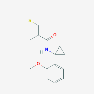 N-[1-(2-methoxyphenyl)cyclopropyl]-2-methyl-3-methylsulfanylpropanamide