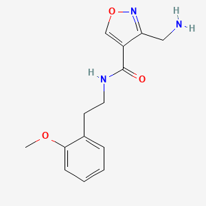 3-(aminomethyl)-N-[2-(2-methoxyphenyl)ethyl]-1,2-oxazole-4-carboxamide