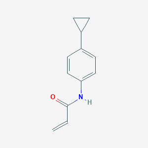 molecular formula C12H13NO B6978875 N-(4-cyclopropylphenyl)prop-2-enamide 