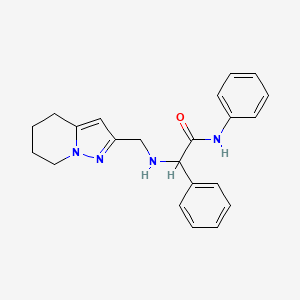 N,2-diphenyl-2-(4,5,6,7-tetrahydropyrazolo[1,5-a]pyridin-2-ylmethylamino)acetamide