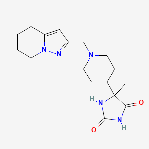 5-Methyl-5-[1-(4,5,6,7-tetrahydropyrazolo[1,5-a]pyridin-2-ylmethyl)piperidin-4-yl]imidazolidine-2,4-dione