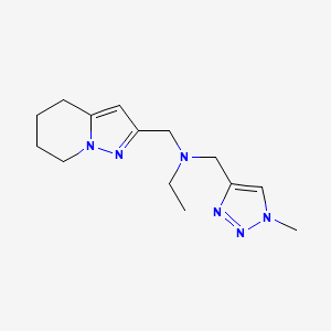 N-[(1-methyltriazol-4-yl)methyl]-N-(4,5,6,7-tetrahydropyrazolo[1,5-a]pyridin-2-ylmethyl)ethanamine