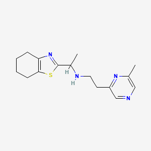 N-[2-(6-methylpyrazin-2-yl)ethyl]-1-(4,5,6,7-tetrahydro-1,3-benzothiazol-2-yl)ethanamine