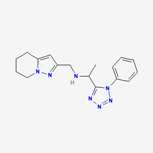 1-(1-phenyltetrazol-5-yl)-N-(4,5,6,7-tetrahydropyrazolo[1,5-a]pyridin-2-ylmethyl)ethanamine