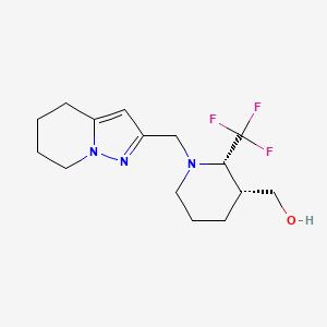 [(2S,3R)-1-(4,5,6,7-tetrahydropyrazolo[1,5-a]pyridin-2-ylmethyl)-2-(trifluoromethyl)piperidin-3-yl]methanol