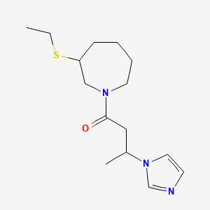 1-(3-Ethylsulfanylazepan-1-yl)-3-imidazol-1-ylbutan-1-one