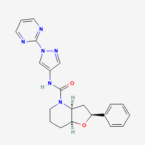 (2S,3aS,7aS)-2-phenyl-N-(1-pyrimidin-2-ylpyrazol-4-yl)-3,3a,5,6,7,7a-hexahydro-2H-furo[3,2-b]pyridine-4-carboxamide