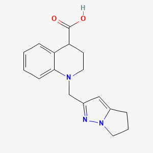 1-(5,6-dihydro-4H-pyrrolo[1,2-b]pyrazol-2-ylmethyl)-3,4-dihydro-2H-quinoline-4-carboxylic acid