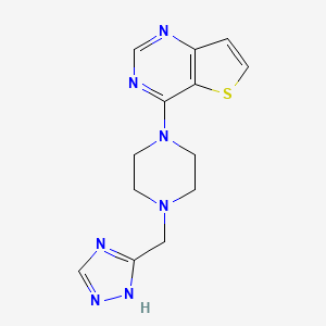 4-[4-(1H-1,2,4-triazol-5-ylmethyl)piperazin-1-yl]thieno[3,2-d]pyrimidine