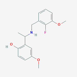 2-[1-[(2-Fluoro-3-methoxyphenyl)methylamino]ethyl]-4-methoxyphenol