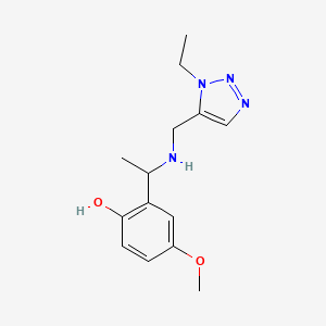 2-[1-[(3-Ethyltriazol-4-yl)methylamino]ethyl]-4-methoxyphenol