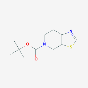 molecular formula C11H16N2O2S B069792 Tert-butyl 6,7-dihydrothiazolo[5,4-C]pyridine-5(4H)-carboxylate CAS No. 165948-24-3