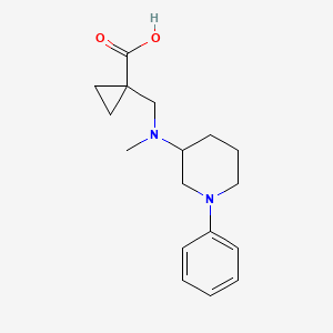 1-[[Methyl-(1-phenylpiperidin-3-yl)amino]methyl]cyclopropane-1-carboxylic acid