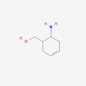 molecular formula C7H13NO B069793 (6-Aminocyclohex-3-en-1-yl)methanol CAS No. 191803-49-3