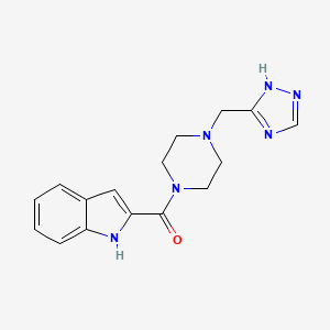 1H-indol-2-yl-[4-(1H-1,2,4-triazol-5-ylmethyl)piperazin-1-yl]methanone