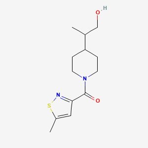 [4-(1-Hydroxypropan-2-yl)piperidin-1-yl]-(5-methyl-1,2-thiazol-3-yl)methanone