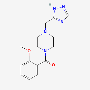 (2-methoxyphenyl)-[4-(1H-1,2,4-triazol-5-ylmethyl)piperazin-1-yl]methanone