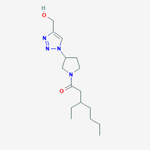 3-Ethyl-1-[3-[4-(hydroxymethyl)triazol-1-yl]pyrrolidin-1-yl]heptan-1-one