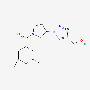 [3-[4-(Hydroxymethyl)triazol-1-yl]pyrrolidin-1-yl]-(3,3,5-trimethylcyclohexyl)methanone