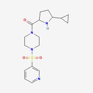 (5-Cyclopropylpyrrolidin-2-yl)-(4-pyridin-3-ylsulfonylpiperazin-1-yl)methanone