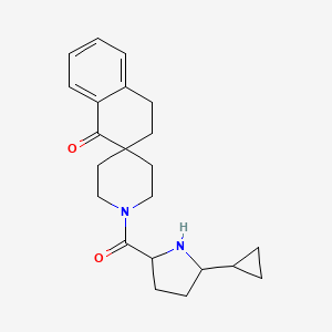 1'-(5-Cyclopropylpyrrolidine-2-carbonyl)spiro[3,4-dihydronaphthalene-2,4'-piperidine]-1-one