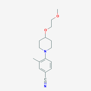 4-[4-(2-Methoxyethoxy)piperidin-1-yl]-3-methylbenzonitrile