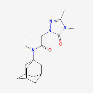 N-(1-adamantyl)-2-(3,4-dimethyl-5-oxo-1,2,4-triazol-1-yl)-N-ethylacetamide