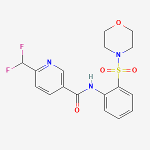 6-(difluoromethyl)-N-(2-morpholin-4-ylsulfonylphenyl)pyridine-3-carboxamide