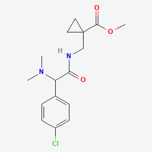 Methyl 1-[[[2-(4-chlorophenyl)-2-(dimethylamino)acetyl]amino]methyl]cyclopropane-1-carboxylate