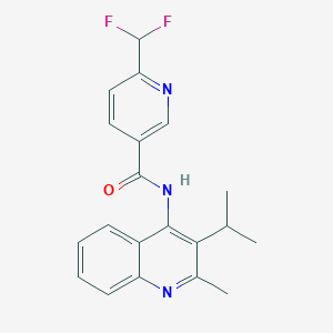 6-(difluoromethyl)-N-(2-methyl-3-propan-2-ylquinolin-4-yl)pyridine-3-carboxamide