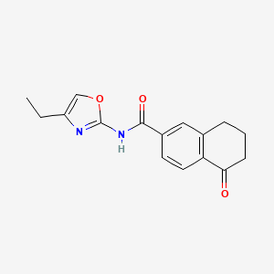 N-(4-ethyl-1,3-oxazol-2-yl)-5-oxo-7,8-dihydro-6H-naphthalene-2-carboxamide