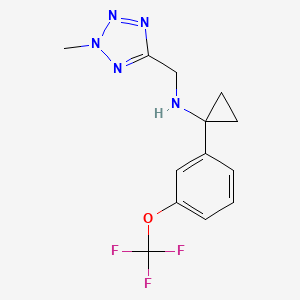 N-[(2-methyltetrazol-5-yl)methyl]-1-[3-(trifluoromethoxy)phenyl]cyclopropan-1-amine