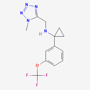 N-[(1-methyltetrazol-5-yl)methyl]-1-[3-(trifluoromethoxy)phenyl]cyclopropan-1-amine