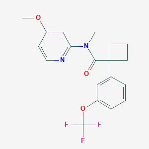 N-(4-methoxypyridin-2-yl)-N-methyl-1-[3-(trifluoromethoxy)phenyl]cyclobutane-1-carboxamide