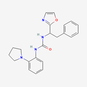 1-[1-(1,3-Oxazol-2-yl)-2-phenylethyl]-3-(2-pyrrolidin-1-ylphenyl)urea