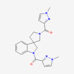 [1-(1-methylpyrazole-3-carbonyl)spiro[2H-indole-3,3'-pyrrolidine]-1'-yl]-(1-methylpyrazol-3-yl)methanone