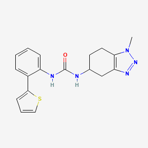 1-(1-Methyl-4,5,6,7-tetrahydrobenzotriazol-5-yl)-3-(2-thiophen-2-ylphenyl)urea