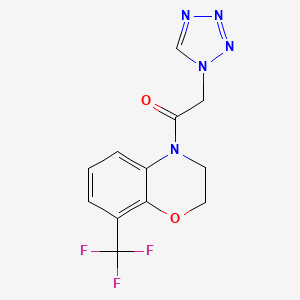 2-(Tetrazol-1-yl)-1-[8-(trifluoromethyl)-2,3-dihydro-1,4-benzoxazin-4-yl]ethanone