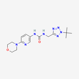 1-[(2-Tert-butyltetrazol-5-yl)methyl]-3-(6-morpholin-4-ylpyridin-3-yl)urea