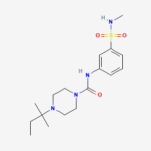 4-(2-methylbutan-2-yl)-N-[3-(methylsulfamoyl)phenyl]piperazine-1-carboxamide