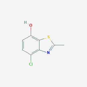 molecular formula C8H6ClNOS B069799 4-Chloro-2-methyl-1,3-benzothiazol-7-ol CAS No. 163299-46-5