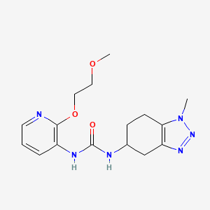 1-[2-(2-Methoxyethoxy)pyridin-3-yl]-3-(1-methyl-4,5,6,7-tetrahydrobenzotriazol-5-yl)urea