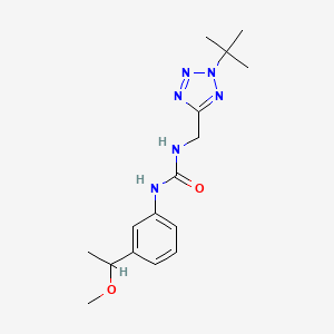 1-[(2-Tert-butyltetrazol-5-yl)methyl]-3-[3-(1-methoxyethyl)phenyl]urea