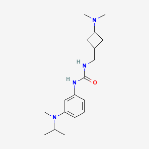 1-[[3-(Dimethylamino)cyclobutyl]methyl]-3-[3-[methyl(propan-2-yl)amino]phenyl]urea