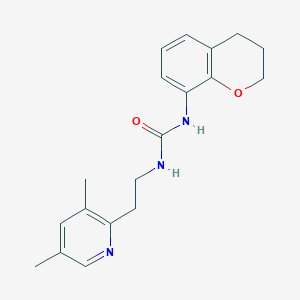 1-(3,4-dihydro-2H-chromen-8-yl)-3-[2-(3,5-dimethylpyridin-2-yl)ethyl]urea