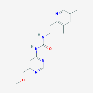 1-[2-(3,5-Dimethylpyridin-2-yl)ethyl]-3-[6-(methoxymethyl)pyrimidin-4-yl]urea