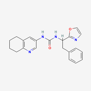 1-[1-(1,3-Oxazol-2-yl)-2-phenylethyl]-3-(5,6,7,8-tetrahydroquinolin-3-yl)urea