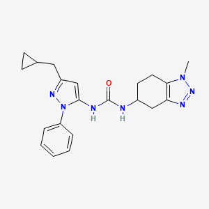 1-[5-(Cyclopropylmethyl)-2-phenylpyrazol-3-yl]-3-(1-methyl-4,5,6,7-tetrahydrobenzotriazol-5-yl)urea