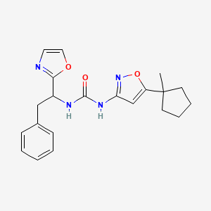 1-[5-(1-Methylcyclopentyl)-1,2-oxazol-3-yl]-3-[1-(1,3-oxazol-2-yl)-2-phenylethyl]urea