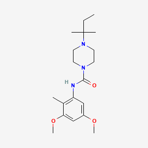 N-(3,5-dimethoxy-2-methylphenyl)-4-(2-methylbutan-2-yl)piperazine-1-carboxamide